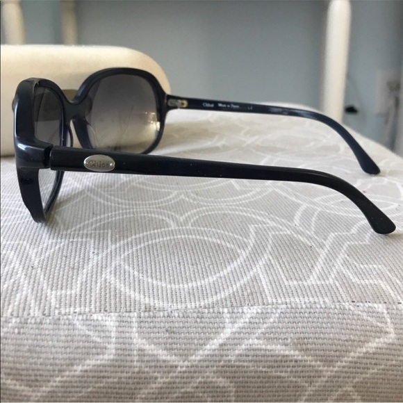 Authentic Chloe Blue Framed Sunglasses - Picture 3 of 8